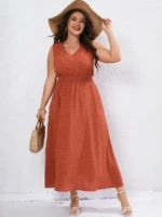 Rochie Lunga Alona Caramizie - Marimi Mari - imagine 3