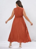 Rochie Lunga Alona Caramizie - Marimi Mari - imagine 2