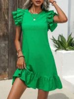 Rochie Scurta Rozalisa Verde - imagine 5