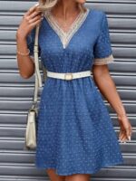 Rochie Scurta Dorde Albastra