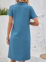 Rochie Scurta Nikoline Bleu - imagine 2