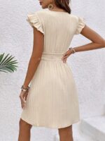 Rochie Scurta Marlina Bej - imagine 2