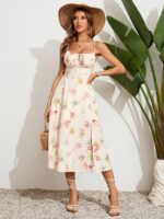 Rochie Midi Didi Alba Inflorata