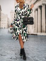 Rochie Midi Alfride Alba Cu Print Multicolor - imagine 3