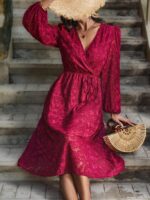 Rochie Midi Anjali Rosie - imagine 5