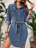 Rochie Scurta Sladana Din Denim