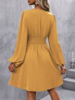 Rochie Scurta Karla Galbena - imagine 2