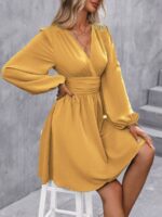 Rochie Scurta Karla Galbena - imagine 3