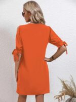 Rochie Scurta Udrea Portocalie - imagine 2