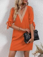Rochie Scurta Udrea Portocalie