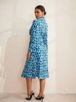Rochie Midi Belinda Albastra - imagine 2
