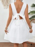Rochie Scurta Kirima Alba - imagine 2