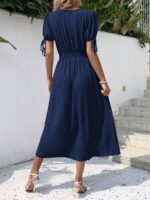 Rochie Lunga Agathe Bleumarin - imagine 2