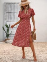Rochie Midi Renkse Rosie Inflorata - imagine 3