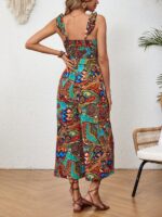 Salopeta Lunga Bharty Cu Print Multicolor - imagine 2
