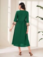 Rochie Lunga Estel Verde - imagine 2