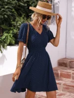 Rochie Scurta Terna Bleumarin - imagine 5