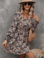 Rochie Scurta Demina Multicolora - imagine 4
