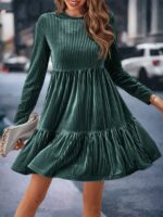 Rochie Scurta Edithe Verde Inchis