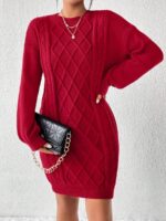 Rochie Scurta Tricotata Eva Rosie