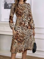 Rochie Midi Harsha Cu Print Animal
