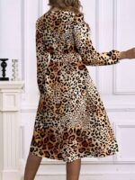 Rochie Midi Harsha Cu Print Animal - imagine 2
