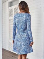 Rochie Scurta Adriana Albastra - imagine 2