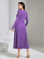 Rochie Lunga Nadira Mov - imagine 2