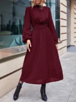 Rochie Lunga Hecuba Grena - imagine 4