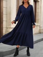 Rochie Lunga Xandra Bleumarin - imagine 3