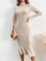 Rochie Midi Karina Crem - imagine 3