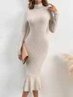 Rochie Midi Karina Crem - imagine 5