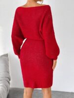 Rochie Tricotata Scurta Dyanna Rosie - imagine 2