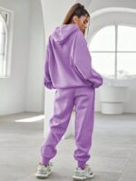 Trening Cleopatra Mov Format Din Pantalon Lung Si Bluza Cu Gluga - imagine 2
