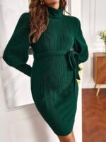 Rochie De Maternitate Scurta Xaviera Verde Cu Maneci Bufante
