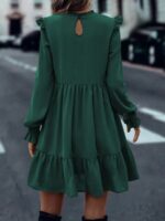 Rochie Scurta Edena Verde Inchis - imagine 2