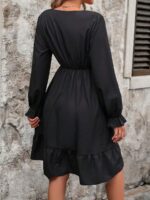 Rochie Scurta Karmen Neagra - imagine 2