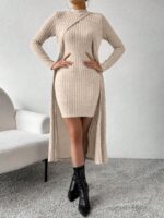 Rochie Scurta Sorana Crem Deschis - imagine 4