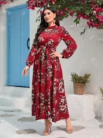 Rochie Lunga Samanta Rosie Inflorata - imagine 3