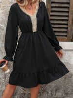 Rochie Scurta Karmen Neagra - imagine 3