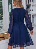 Rochie Scurta Agna Bleumarin - imagine 2