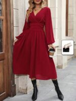 Rochie Midi Maty Grena
