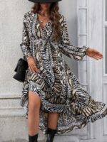 Rochie Midi Ming Multicolora - imagine 3