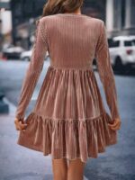 Rochie Scurta Petunia Maro Deschis - imagine 2