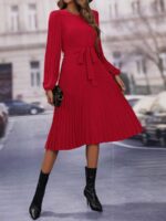 Rochie Midi Vera Rosie Plisata - imagine 4