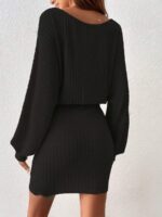 Rochie Scurta Sakura Neagra - imagine 2