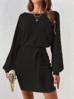 Rochie Scurta Sakura Neagra - imagine 3