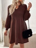 Rochie Scurta Tricotata Ayse Maro - imagine 3