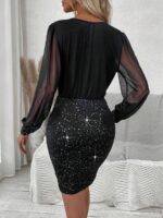 Rochie Scurta Gulsum Neagra - imagine 2