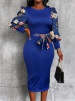 Rochie Midi Hande Albastra - imagine 3